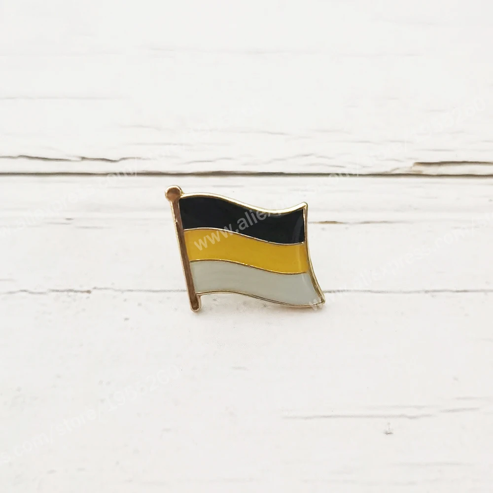 Przypinki do klapy z flagą Imperium Rosyjskiego Broszka armii rosyjskiej Kryształowa metalowa emaliowana plakietka epoksydowa