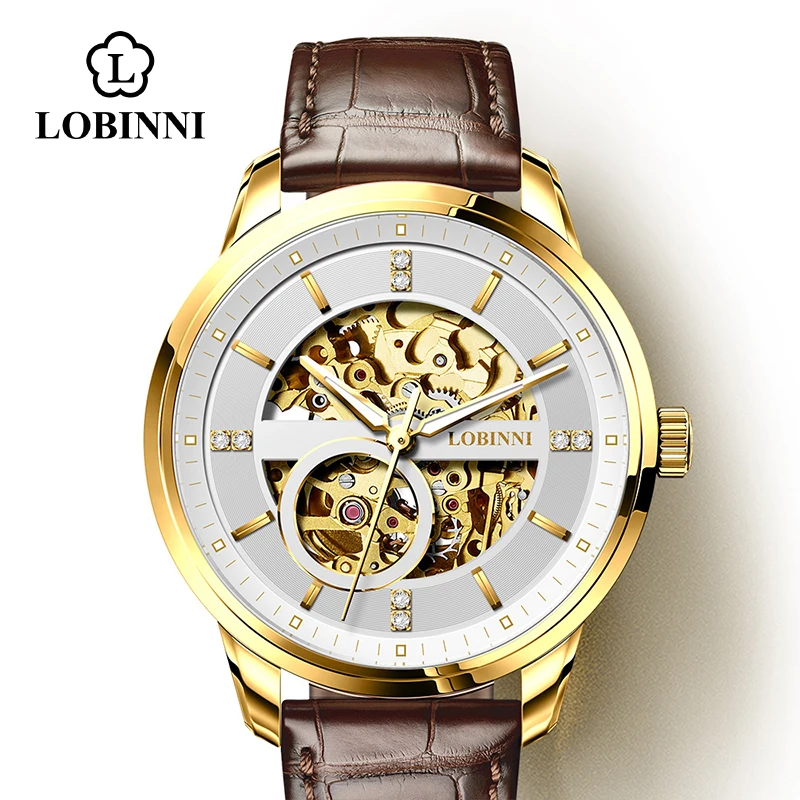 

Luxury Brand Clock LOBINNI Watch Men Japan MIYOTA Auto Mechanical Movement Men's Watches Sapphire Waterproof relogio Male Gift