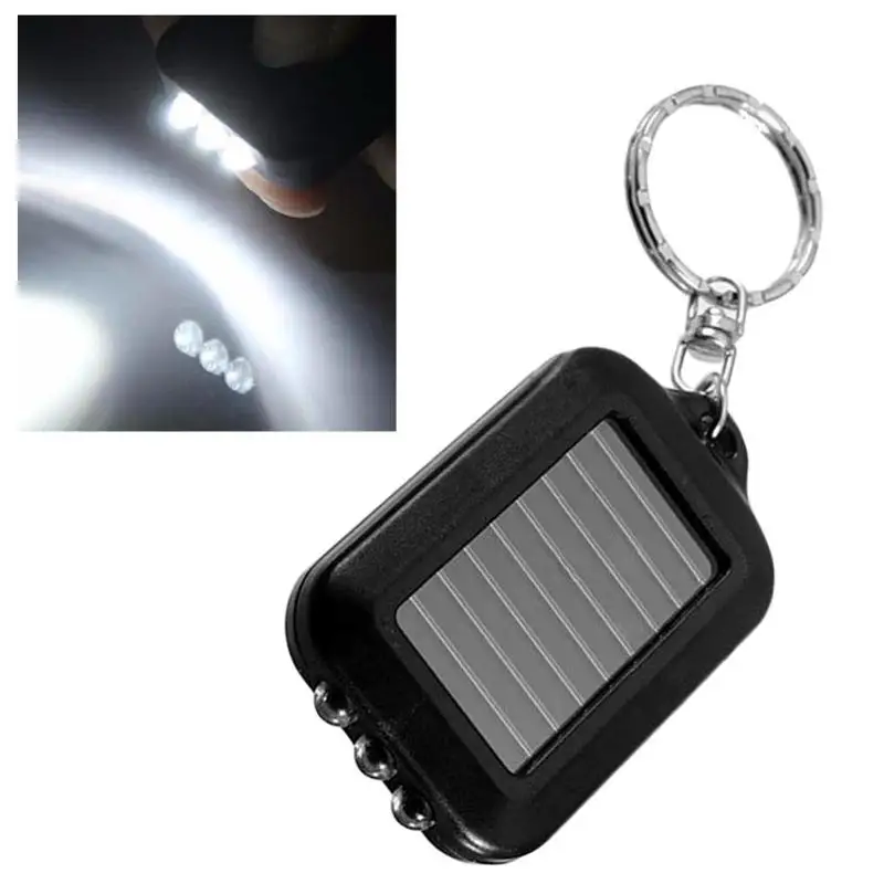 1 Pcs LED Small Flashlight Black Mini Portable Non-solar Flashlight Light Small Portable Emergency Outdoor Keychain Flashli Q5T7