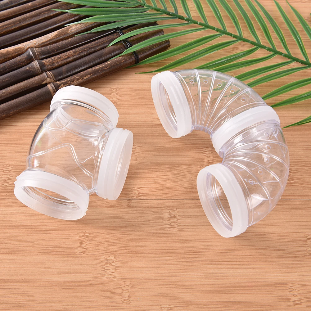 1pcs Multi-style Hamster Tunnel Fittings Transparent Acrylic Cage Hamster Accessories Cheap Small Pet Toys