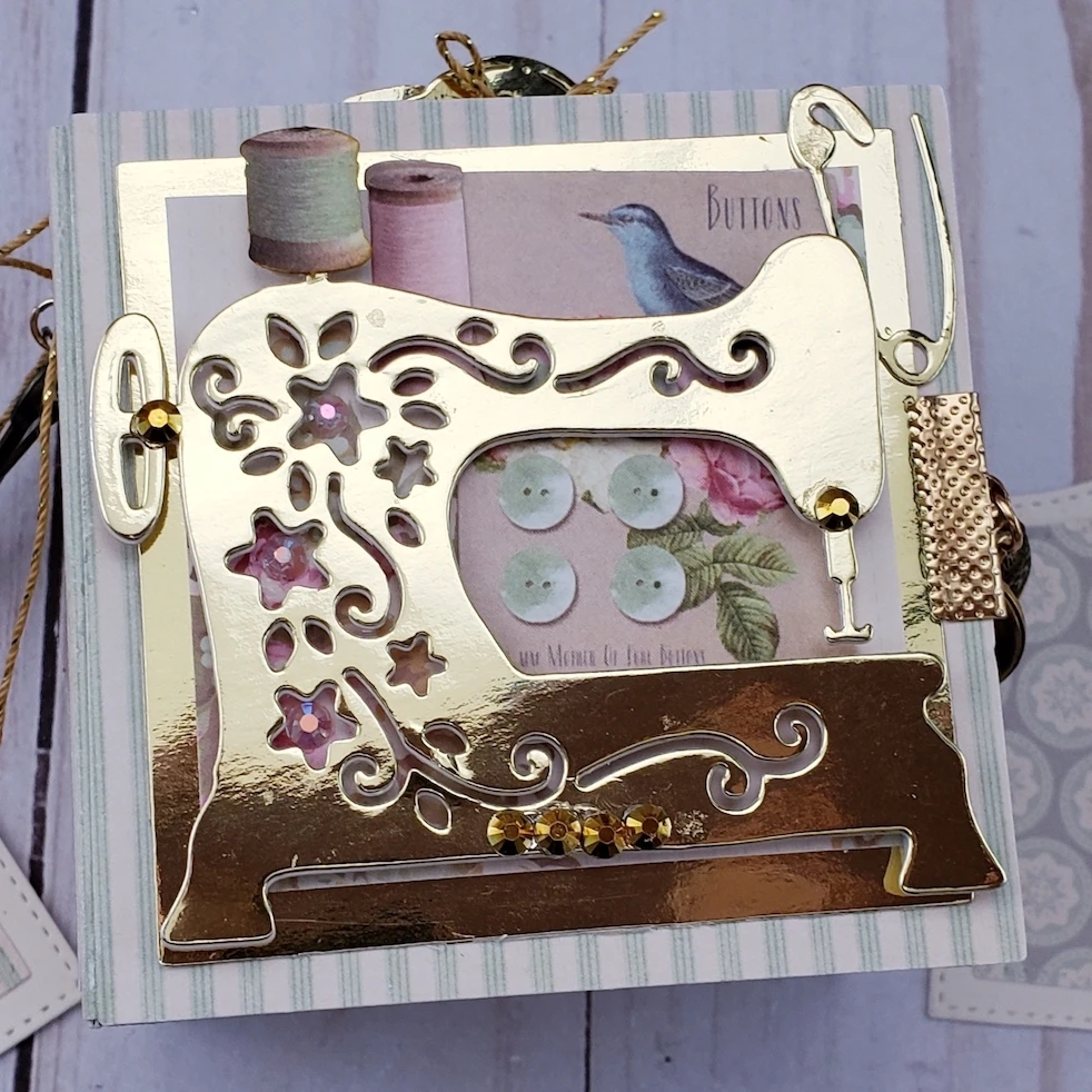 

Die Cut Metal Cutting Sewing Machine Alinacraft DIY Scrapbooking Album Papercraft Handmade Card Stencil Art Cutter Punch Die