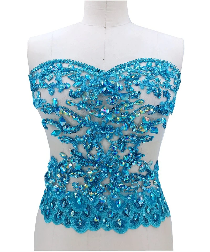 

1 шт. Стразы, кристаллы оформления, светильник лые синие перья, жемчуг, камни для свадебных платьев, вечерние платья 38x39 см