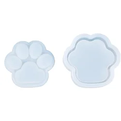 DIY Epoxy Mould Cute Cat Claw Jewelry Storage Box Silicone Mould New Epoxy Mirror Mould