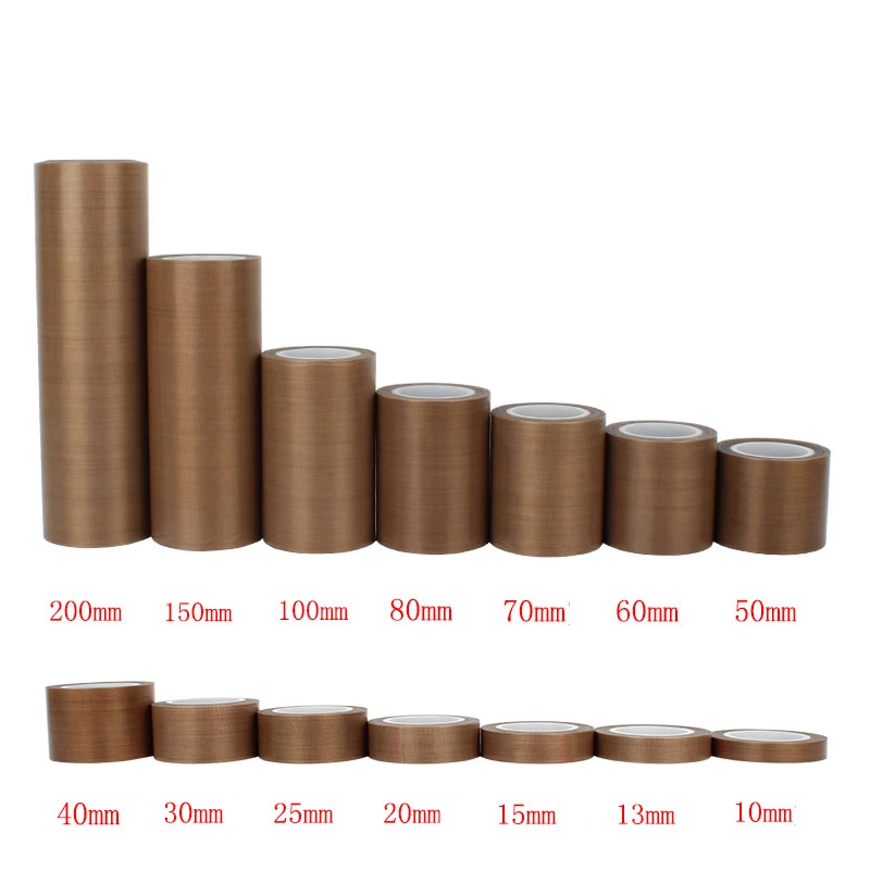 Fita Adesiva De Resistência De Alta Temperatura, Máquina De Selagem De Isolamento Térmico De Pano, Fita De PTFE, 0.13mm, 0.18mm, 300 Graus