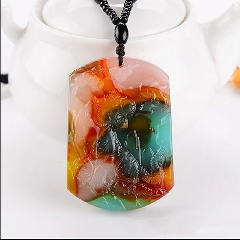 

Xinjiang Hetian Jade Zodiac Tiger Pendant for Men and Women Colorful Jade Bao Ping An Hu Sheng Wei Pendant Jewelry