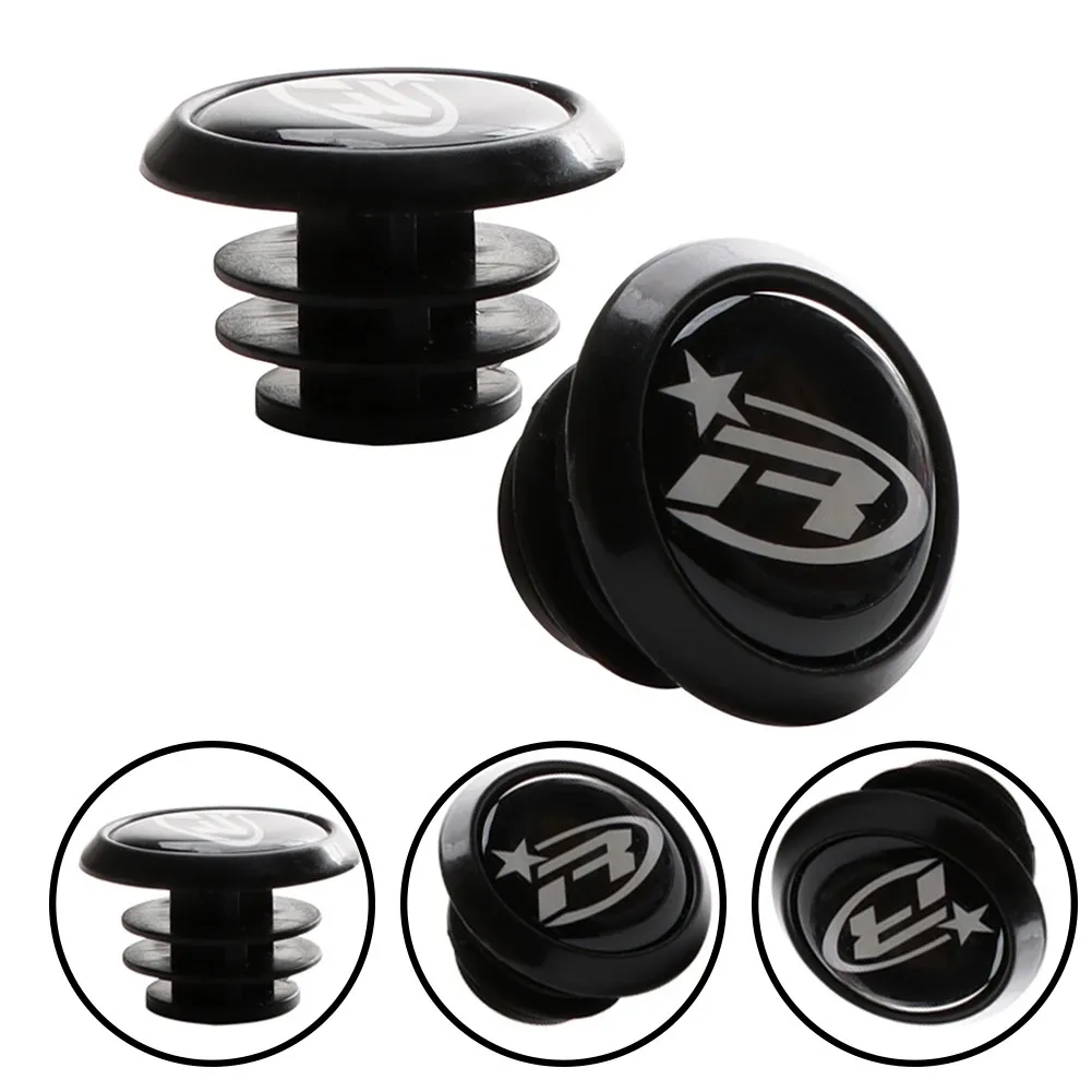 1Pair MTB Bike Handlebar Cap Mountain Bicycle Scooter Grips End Lock-On Plugs Bar Grip Rubber Cover Anti-slip Cycling Parts