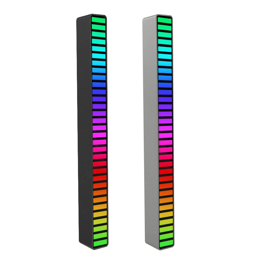 Creative Voice Controlled Spectrum RGB Light Computer Speaker Ambient Light Car Ambient Lamp