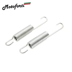 Motoforti Motorcycle Kickstand Spring for GS125 GN125 Silver Tone Metal Motorcycle Foot Kickstand Side Stand Spring