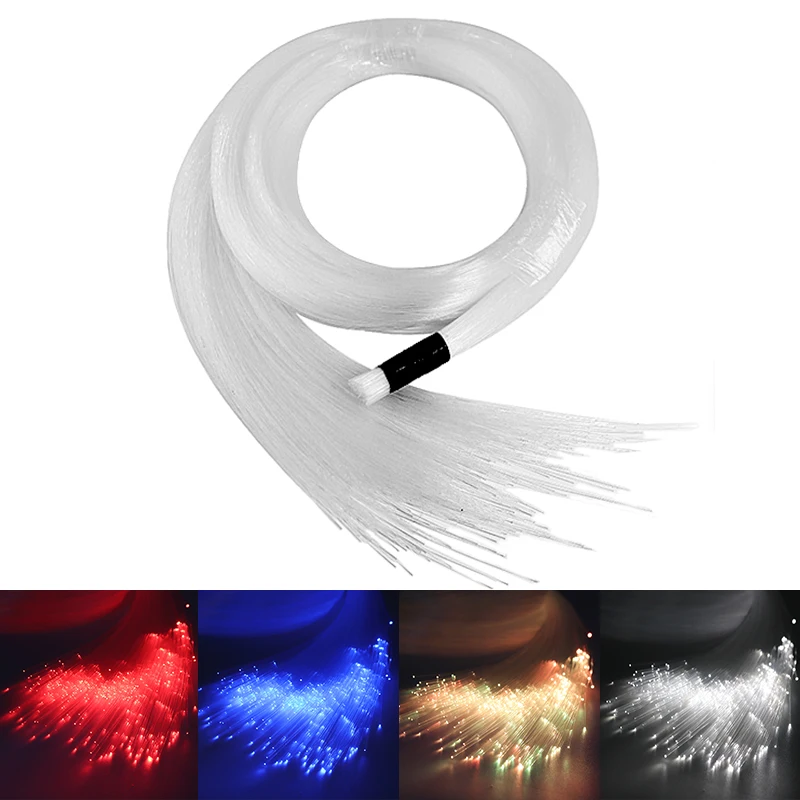 

100pcs 1mm 4m End Glow Fiber Optic Cable for Starry Sky Light Star Ceiling Light