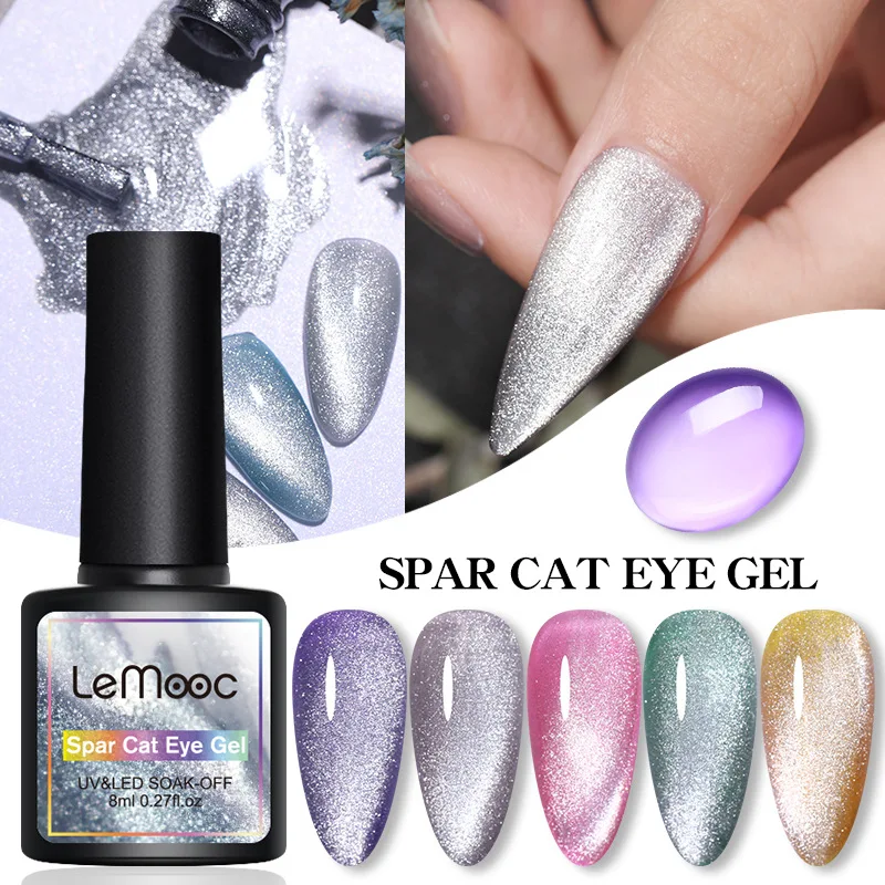 14 Color New Cat's Eye Jelly Glue Ice Sand Light Moon Stone Nail Polish Glue Snow Light Wide Cat's Eye Glue