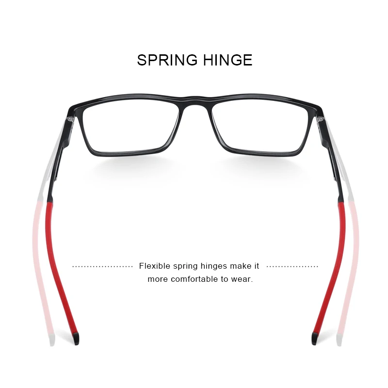 MERRYS DESIGN Men Sport Glasses Frame Myopia Prescription Eyeglasses TR90 Frame Aluminum Temple With Silicone Legs S2270