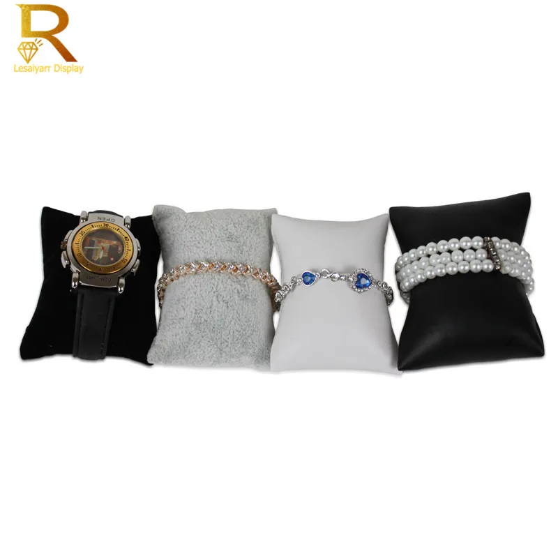وسائد عرض المجوهرات المخملية المتينة ، علبة ساعة سوار اللؤلؤ ، حامل ساعة اليد الخلخال الإسورة ، منظم العداد ، بيع بالجملة