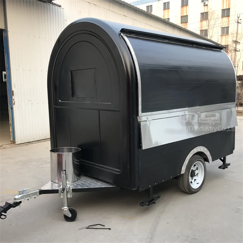 미니 푸드 트럭 모바일 아이스크림, 할랄 타코 케이터링 카트 핫도그 트레일러