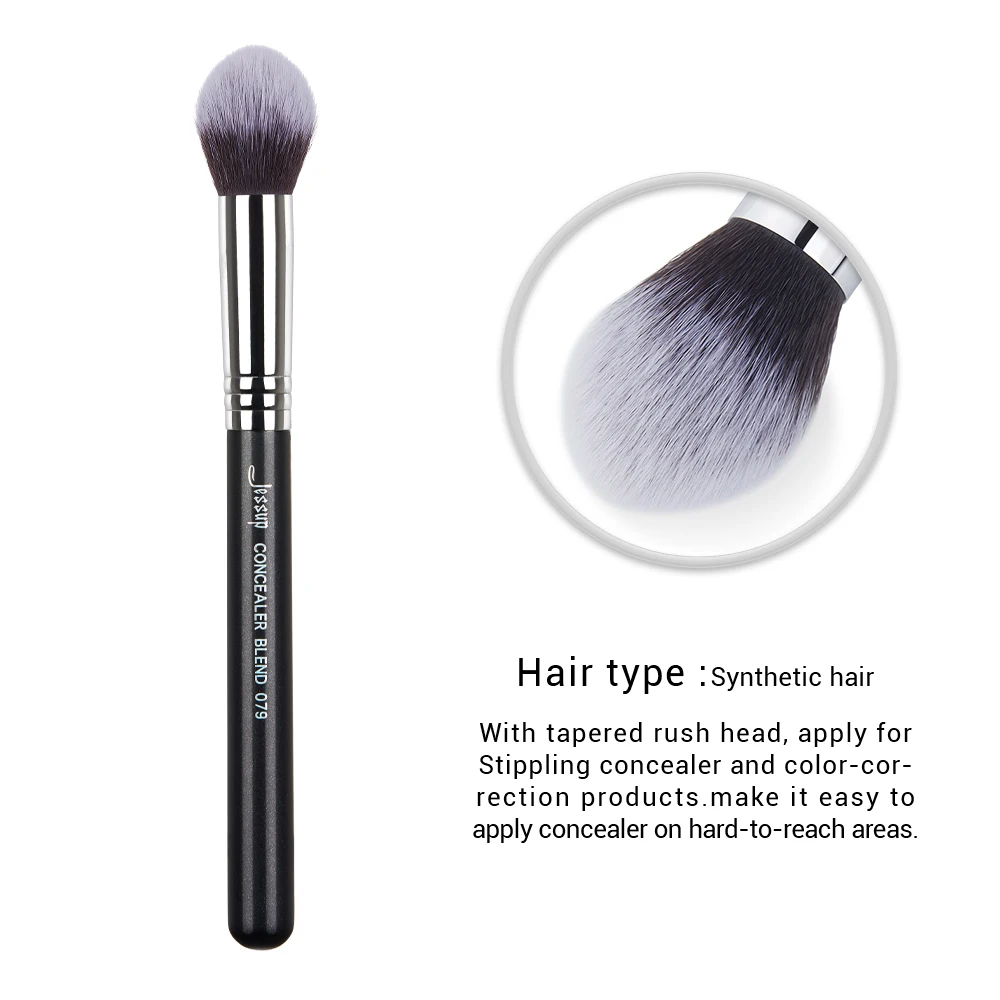 Jessup  CONCEALER BLEND Face Single Make up Brush 1pc Professional Fiber Hair Wooden Handle Beauty Cosmrtic Tool 079