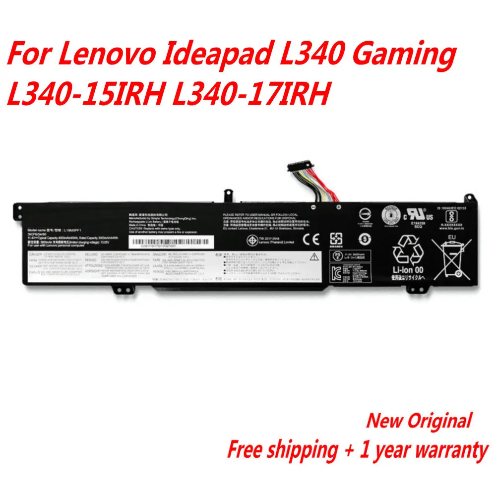 

Original L18C3PF1 L18M3PF1 Laptop Battery For Lenovo Ideapad L340 Gaming L340-15IRH L340-17IRH 11.52V 45WH