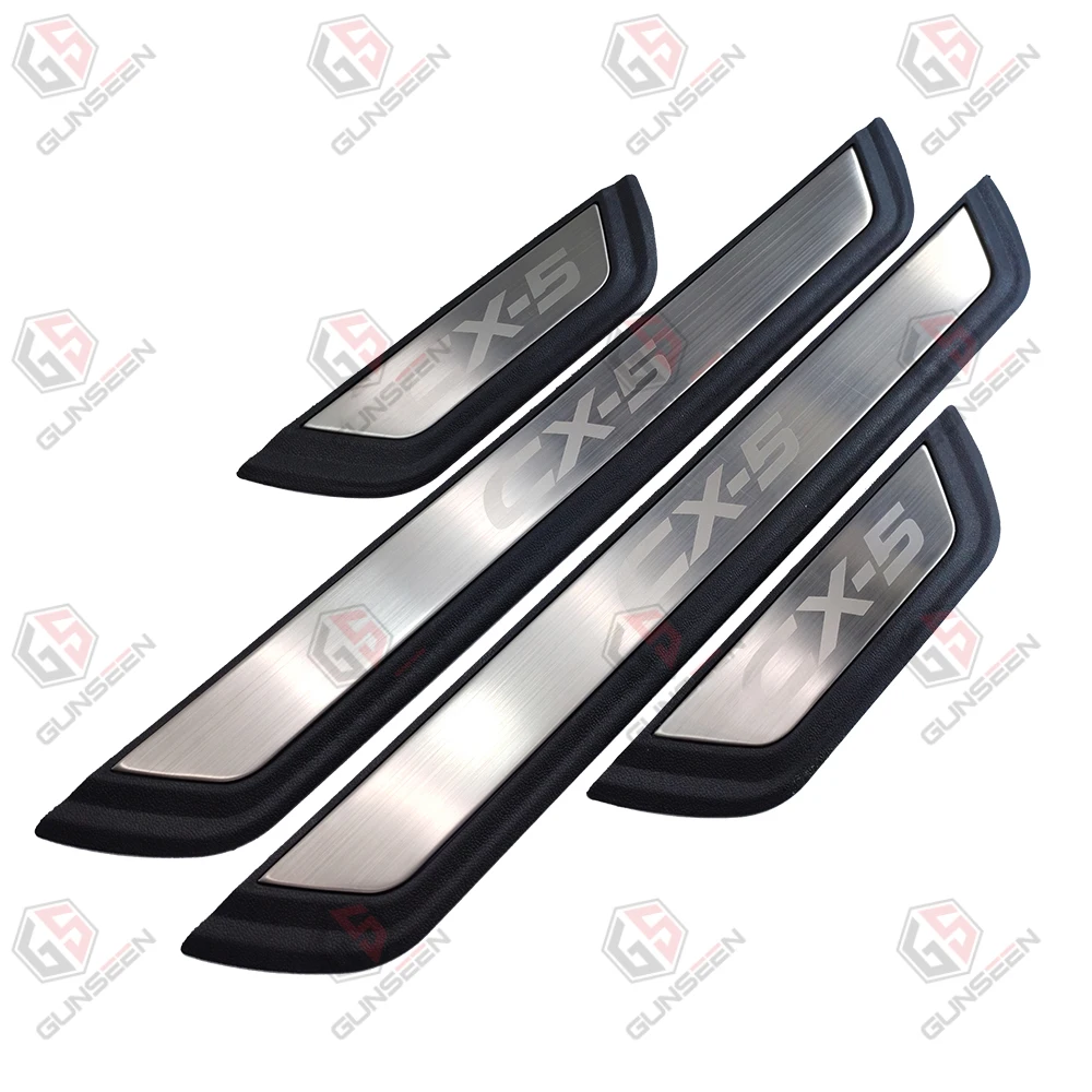 Car Accessories Original Threshold Bar For Mazda CX5 CX 5 CX-5 cx5 2018-2024 Door Sill Protector Plate Trim Styling