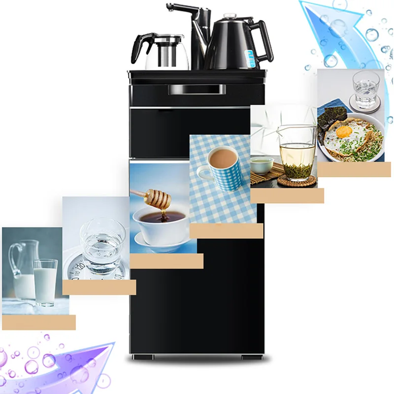 가정용 자동 급수기, 수직 냉온수 다기능 워터 디스펜서, 터치 컨트롤 가열, 빠른 가열