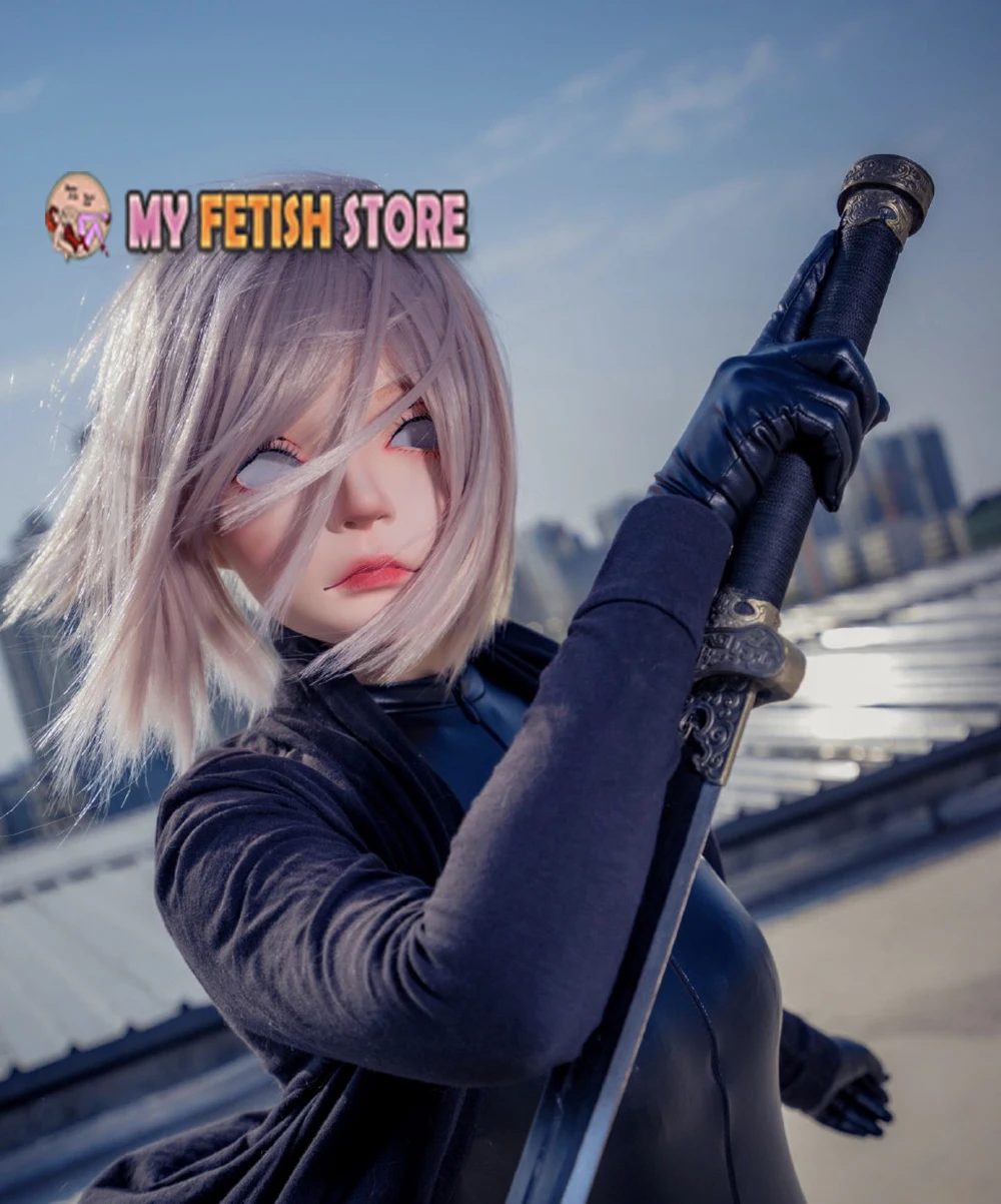 MO1008)Handmade Female/Girl Resin Half Head Cosplay Japanese Anime Role Pla