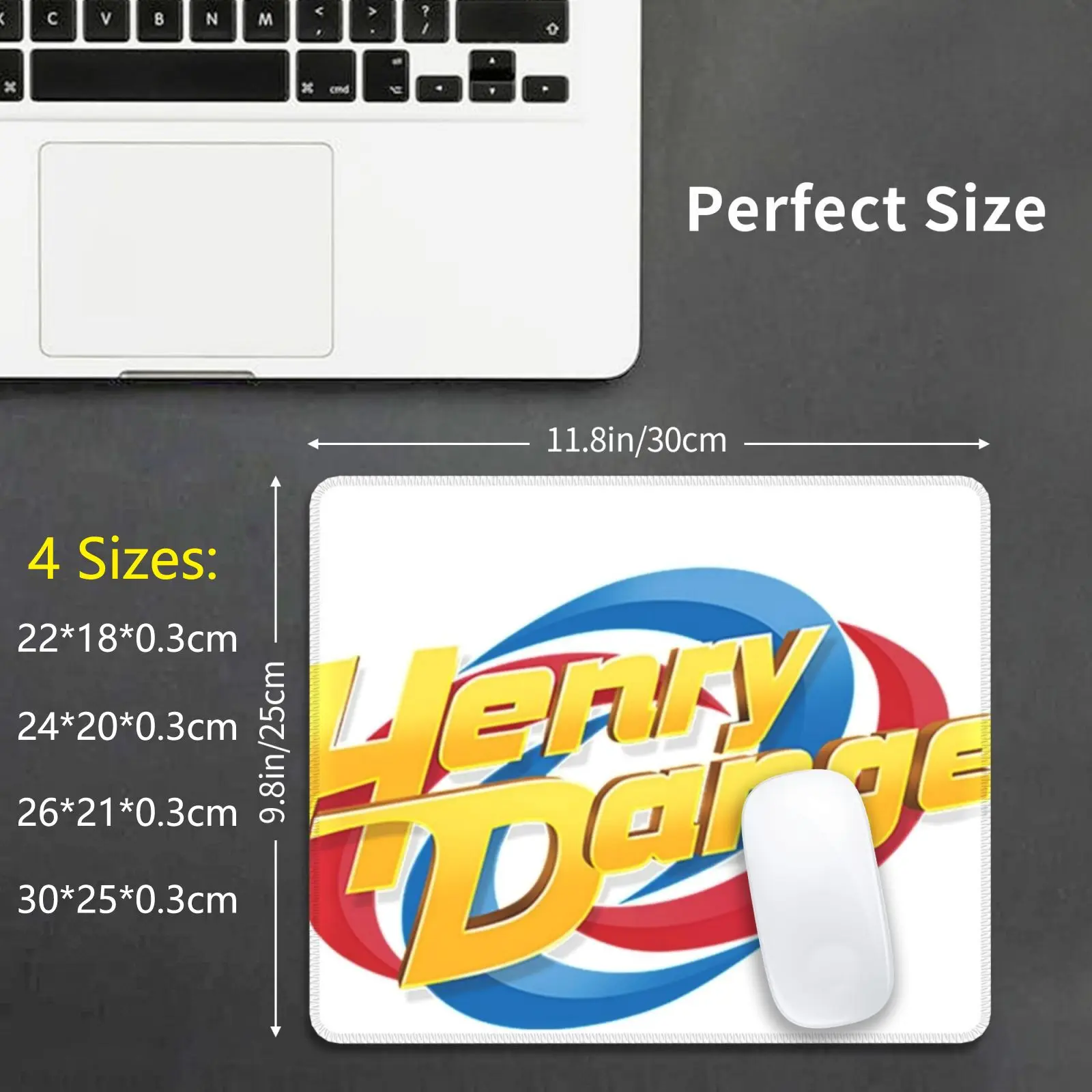 Henry Danger Fun Products : ) Mouse Pad DIY Print Cushion Henry Danger Fun Cartoon Netflix Blue Red Loren Gray