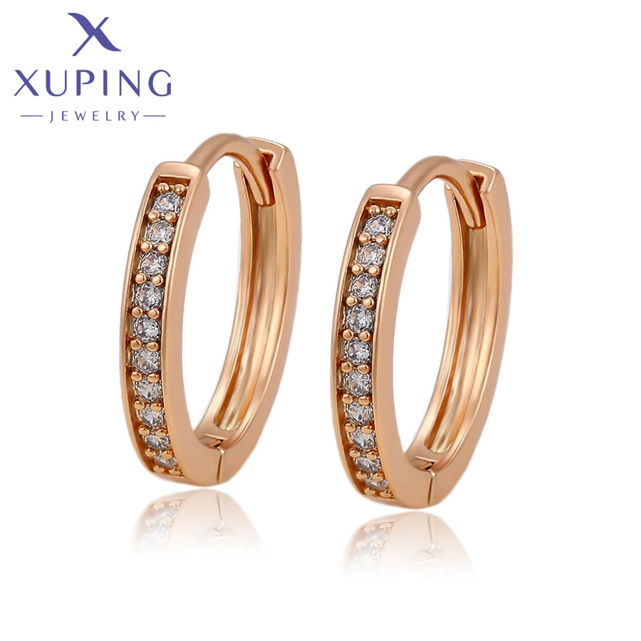 Xuping Jewelry Summer Sale New Arrival Women Girl Huggies Earrings A00720181