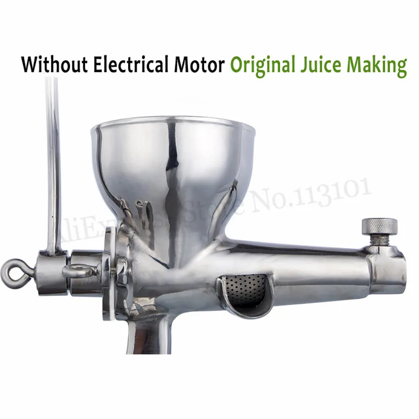 Manual Juicer Fruit Juice Extractor Stainless Steel Juice Squeezer WHEATGRASS Juicing Tool