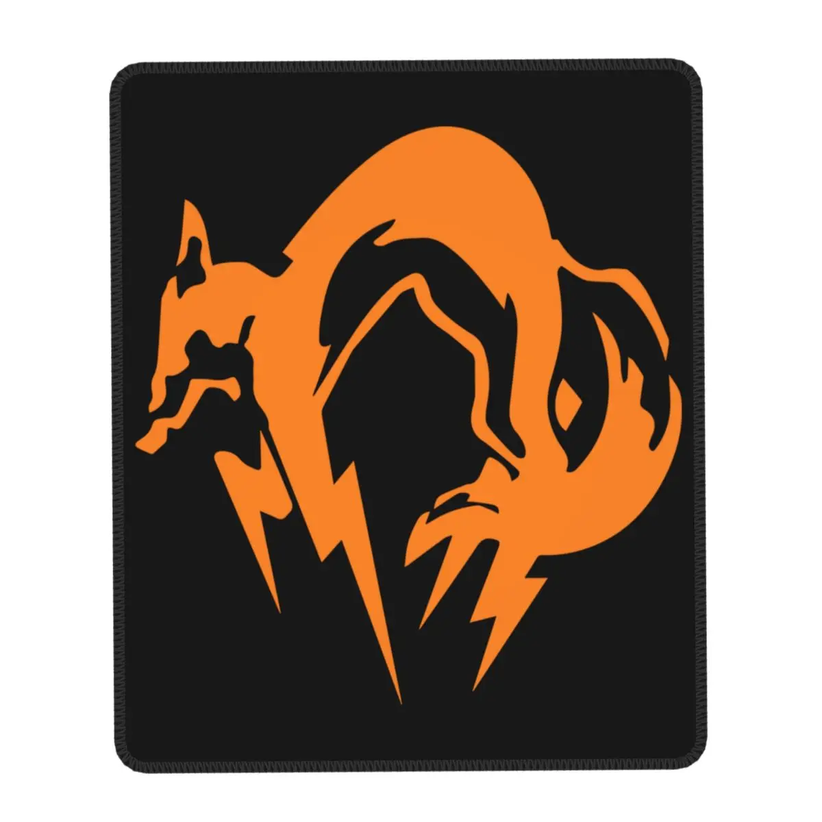 Metal Gear Solid Fox Logo Mouse Pad Square Non-Slip Rubber Mousepad for Gaming Computer Desk Pads Video Game Laptop Mouse Mat