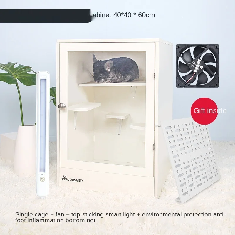 Cabinet Cage Villa Cage Pet Cabinet Mother Cage Cabinet Floor Type Air Conditioner Nano Wood Plastic Cabinet Cage