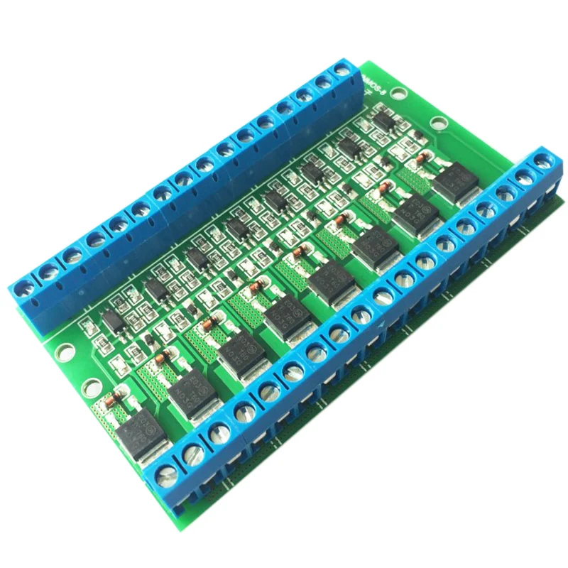 4-8 Channel MOS Tube / FET Module PLC Amplifier Board / Drive Module Optocoupler Isolation DC