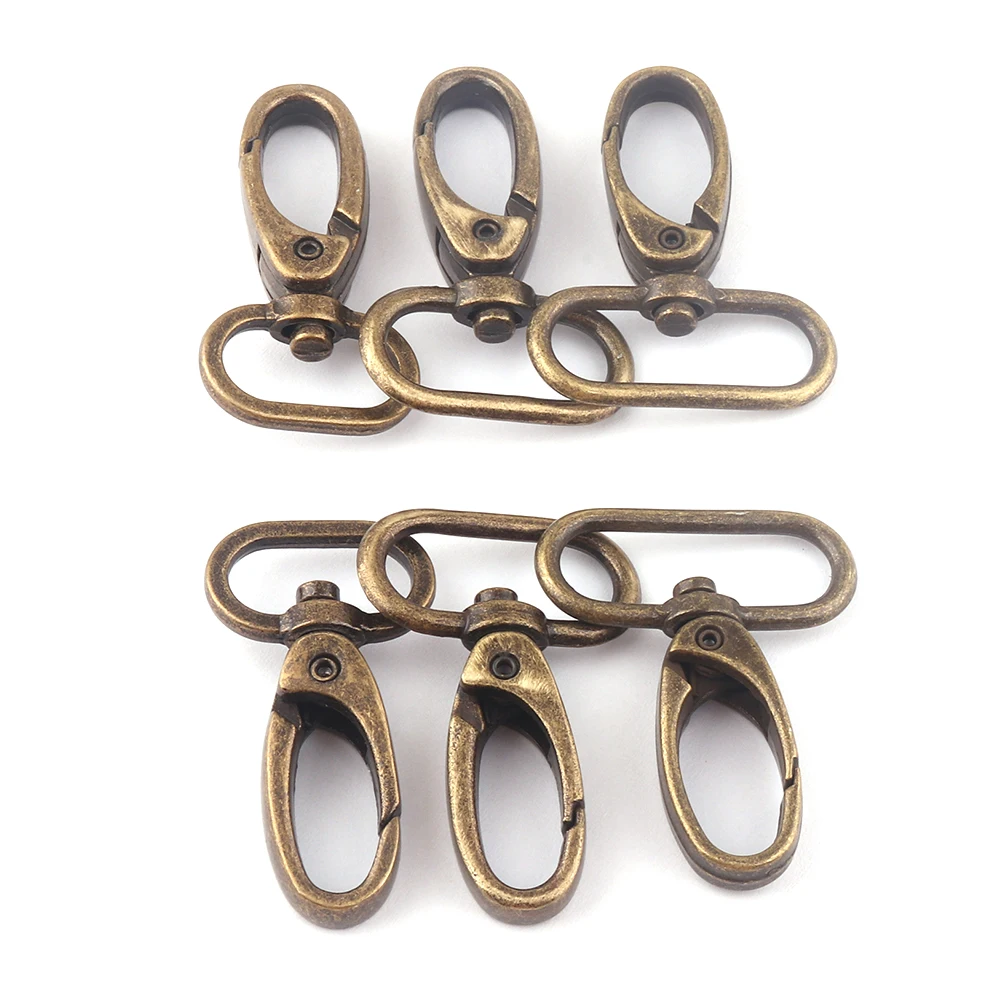 20-30mm Bronze Swivel Clasp Claw Swivel Hook Dog Collar,Key Ring Lobster Strap Clip Purse Bag Handbag Webbing Leather Hardware