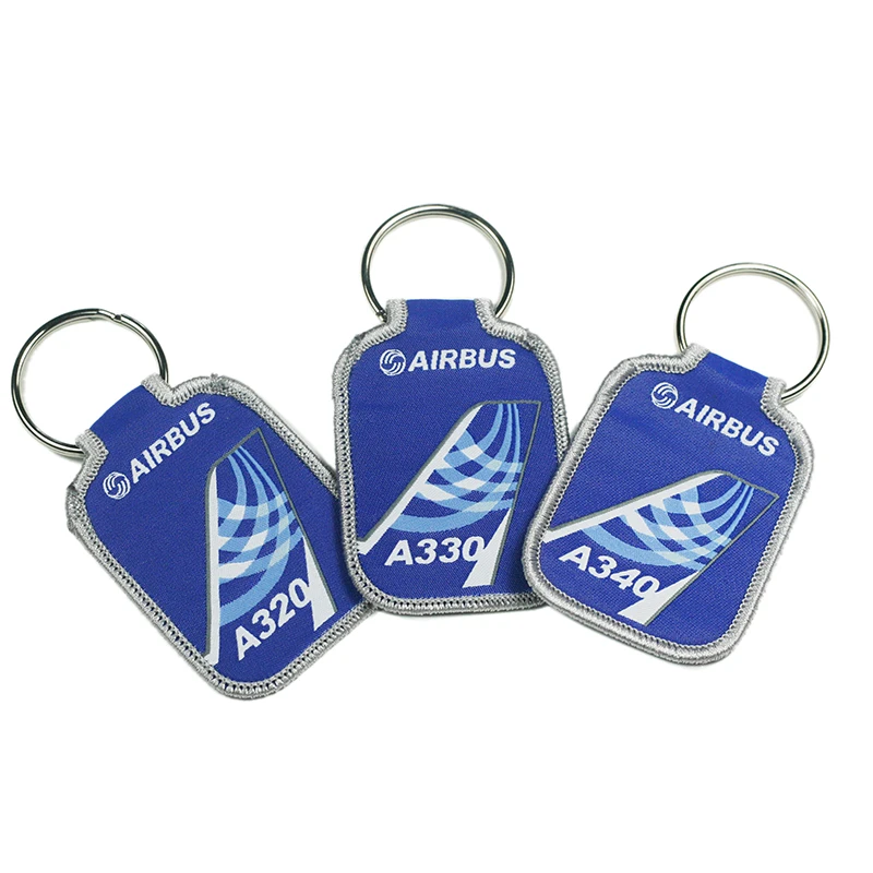 Airbus Logo Blue Air-tail Key Chain Keychain A320 A330 A340 A350 A380 Luggage Bag Tag Gift for Aviation Flight Crew Pilot