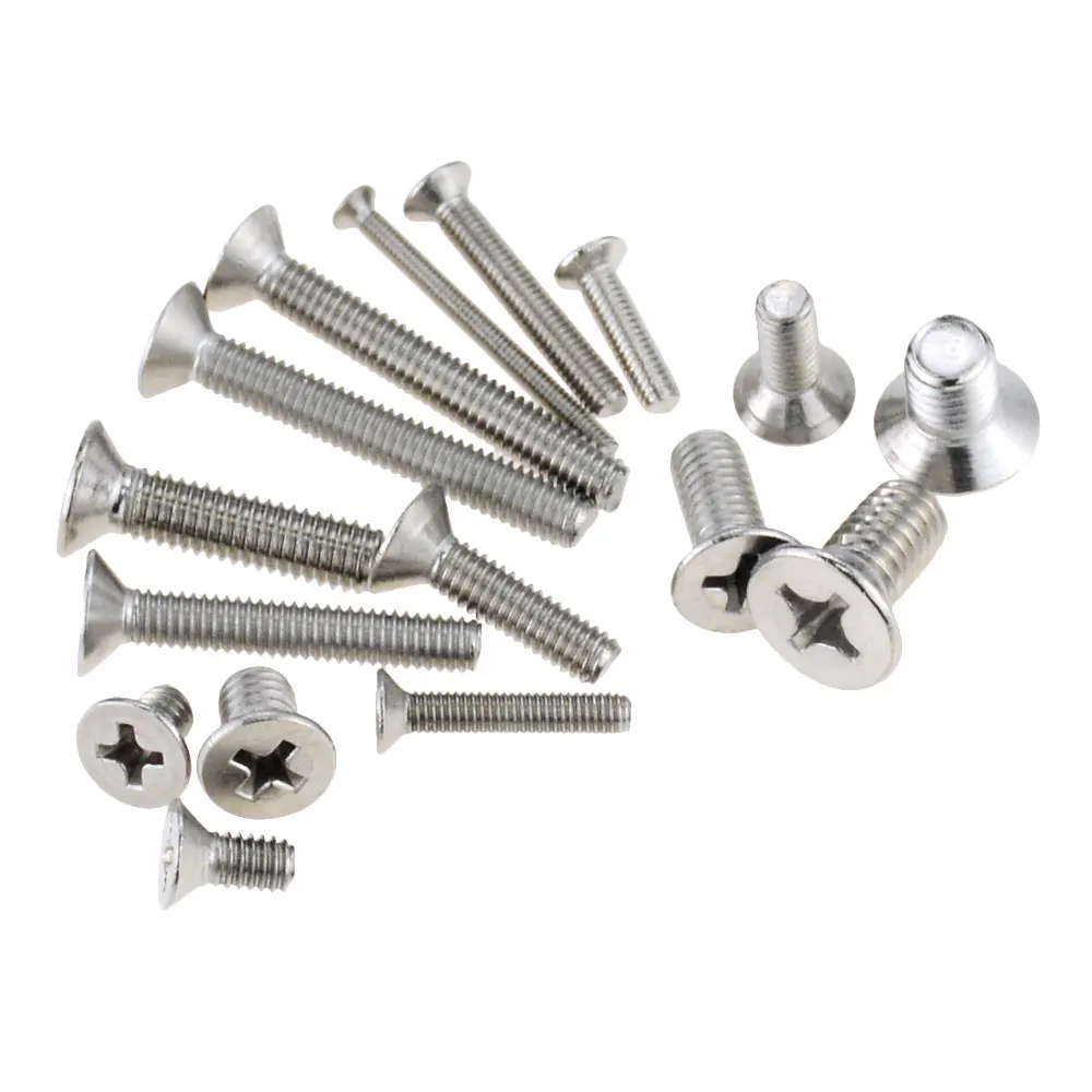 50PCS M1.6*2.5 3 3.5 4 5 6 8 10 12 14 16 18 20 304 Stainless Steel Cross Phillips Flat Countersunk Head Screw Bolt M1.6x2.5