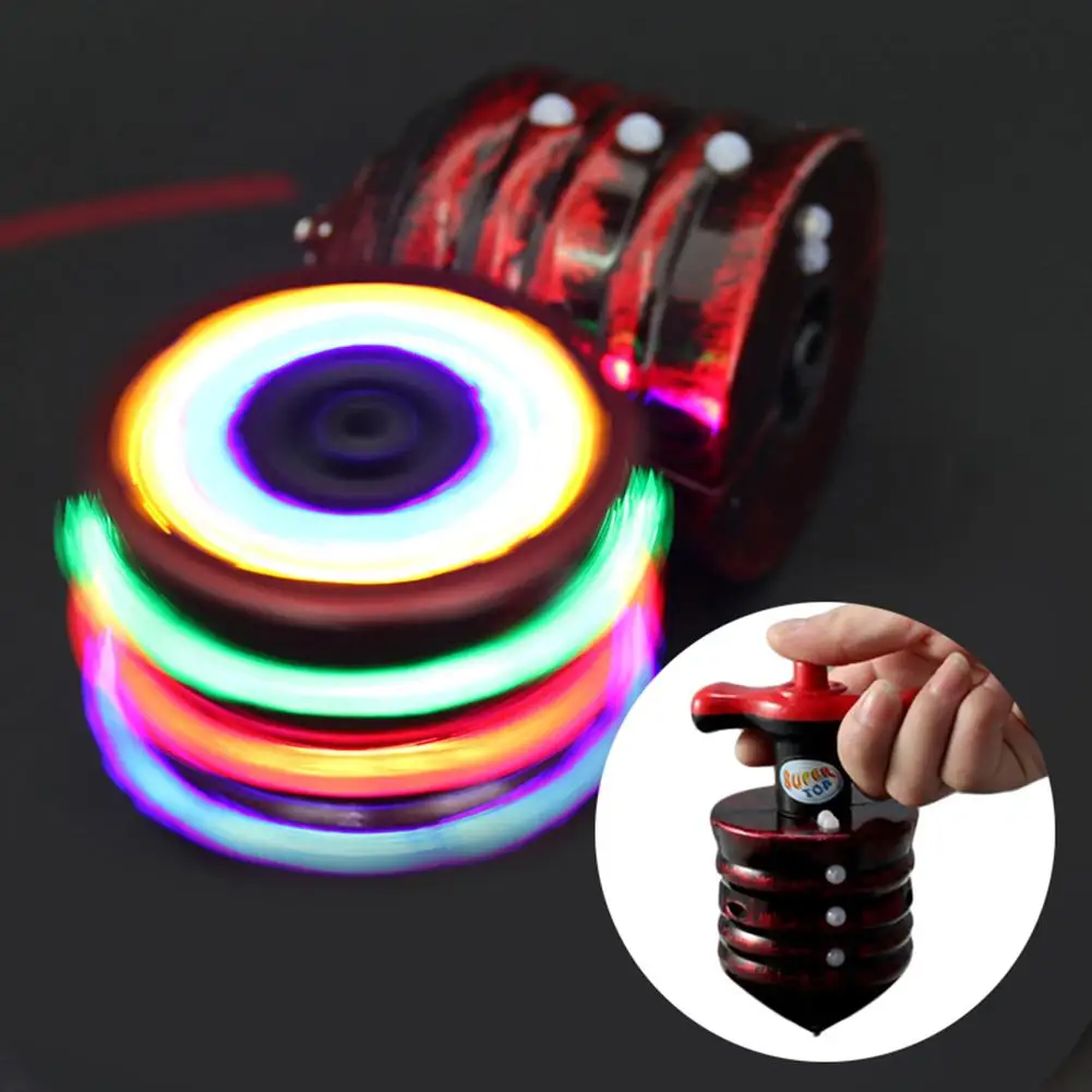 LED Flashing Spined Top Music Gyroscope Gyro Peg Toy Kids Gift Party Supplies New toys for boys