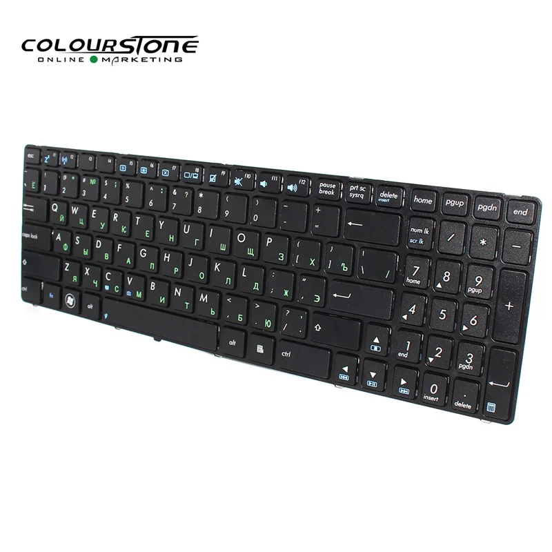 RU لوحة المفاتيح لابتوب ASUS G72 X53 X54H K53 A53 A52J K52N G51V G53 N61 N50 N51 N60 U50 K55D G60 F50S الروسية مع الإطار لوحة مفاتيح