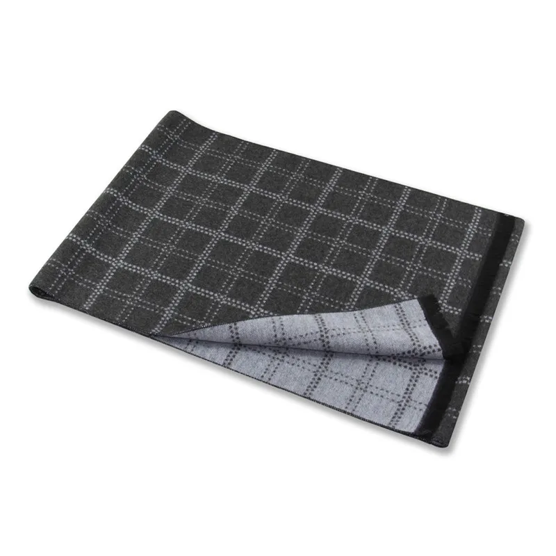 

Winter Wool Scarf for Men Luxury Brand Shawls and Wraps Classical Bufanda Hombre Warm Plaid Wool Scarves Male Fashion Echarpe