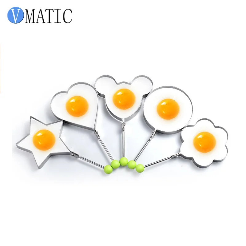 Sweet Moning Cooking Device Kitchen Supplies Egg Cook Sweet Shapes For Breakfast 5Pcs/Set
