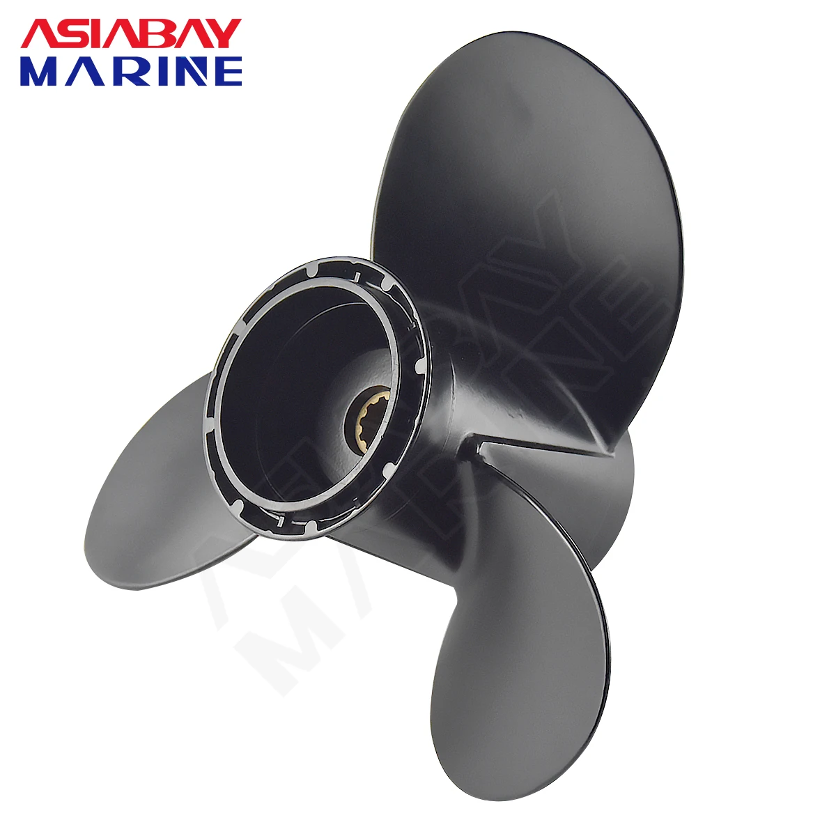For Suzuki Outboard Propeller 20hp 25hp 30hp 10 1/4x12 Boat Motor Aluminum Screw 3 Blade 10 Spline Fit 20 25 30 Hp 10.25*12inch