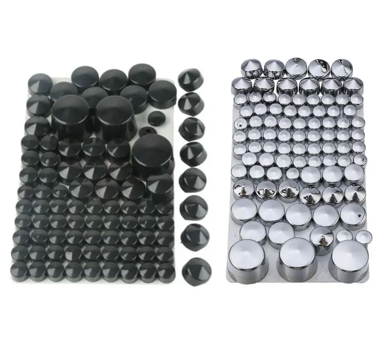 

Motorcycle 87 pcs ABS Bolt Toppers Caps Cover Set For Harley Davidson Softail Twin Cam 1984-2006 Black Chrome