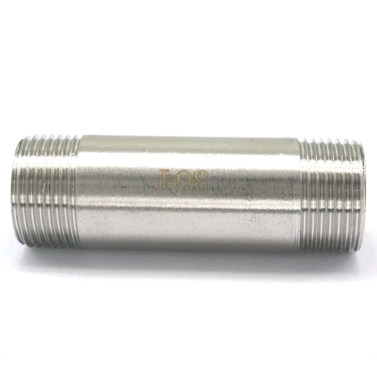 3/4 "Bsp Gelijk Buitendraad Lengte 75Mm 304 Rvs Lange Rechte Pijp Connector Adapter