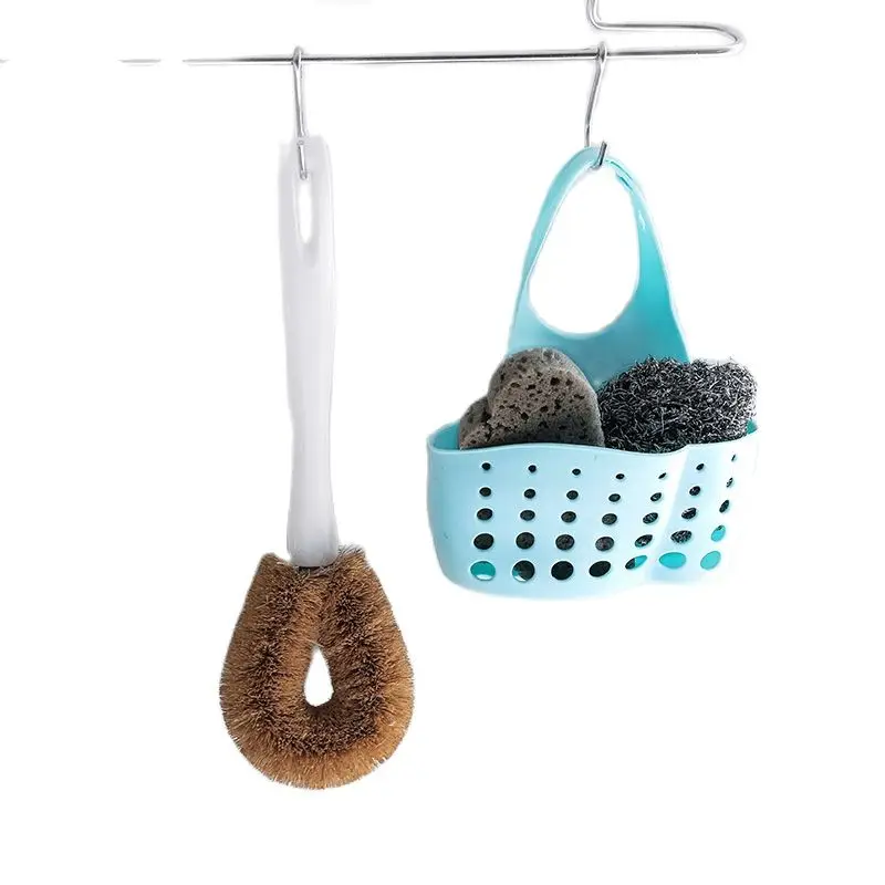 

Adjustable Debris Rack Sink Drain Plastic Hanging Basket Sponge Tableware cleaning tool Storage Holder Bath Kitchen Organizer