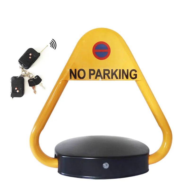 Automatic remote control triangle parking barrier lock for car VIP parking space