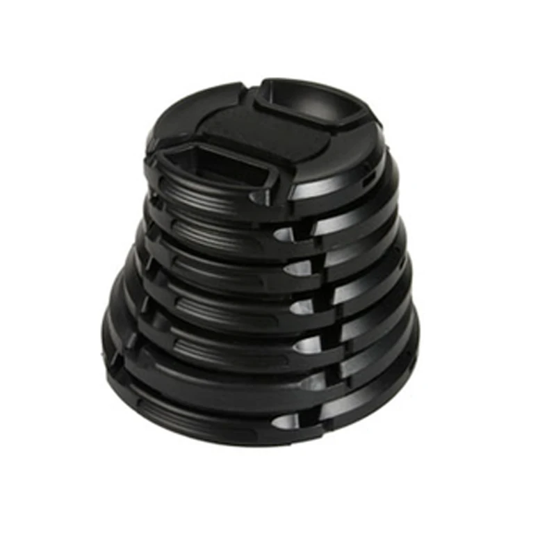 49 52 55 58 62 67 72 77 82 86mm center pinch Snap-on cap cover for canon nikon sony camera Lens without logo