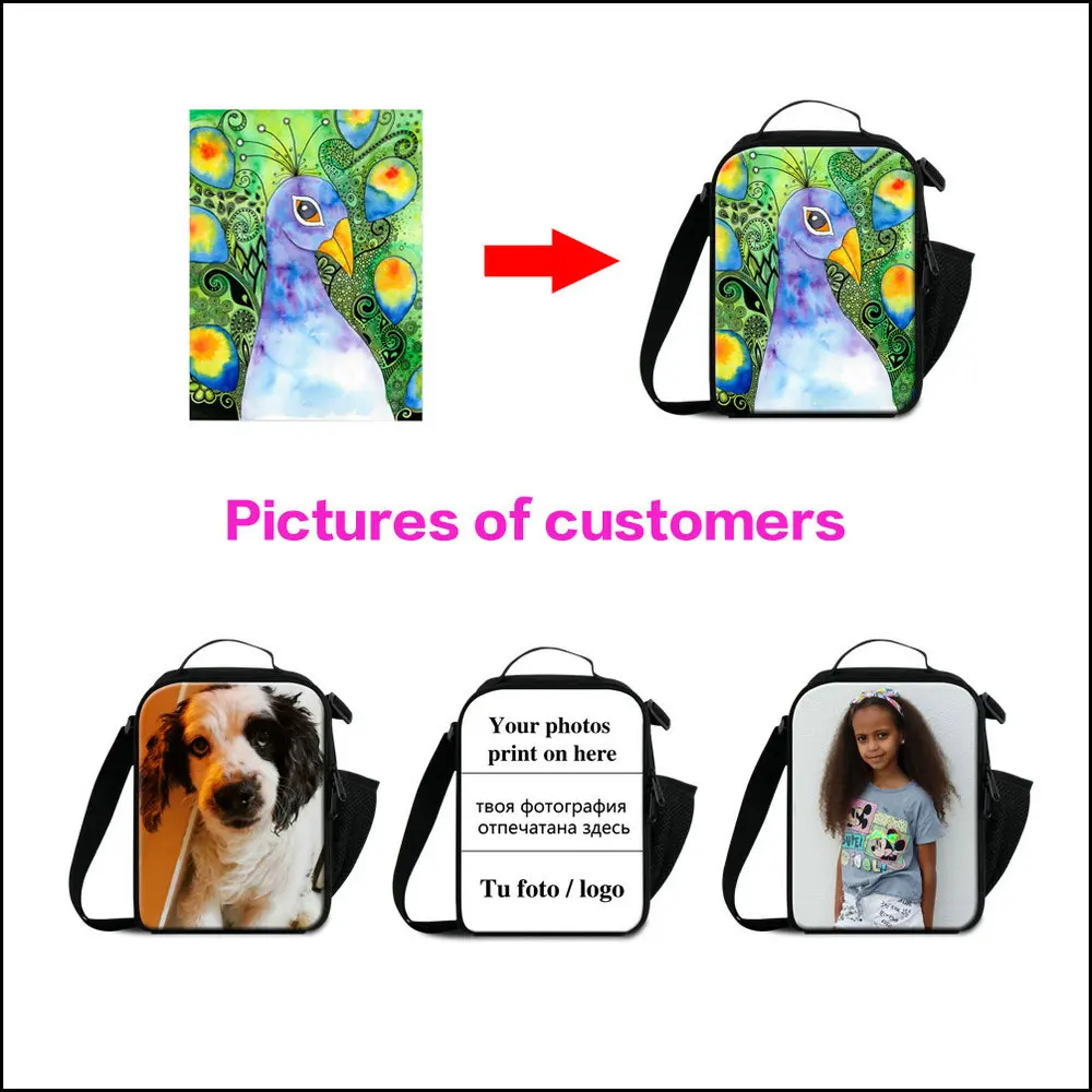 Marshmallow Candy Print Women's Office Lunch Bag Thermal Insulated Cooler Fashionable Student Food Lunch Box for Girls