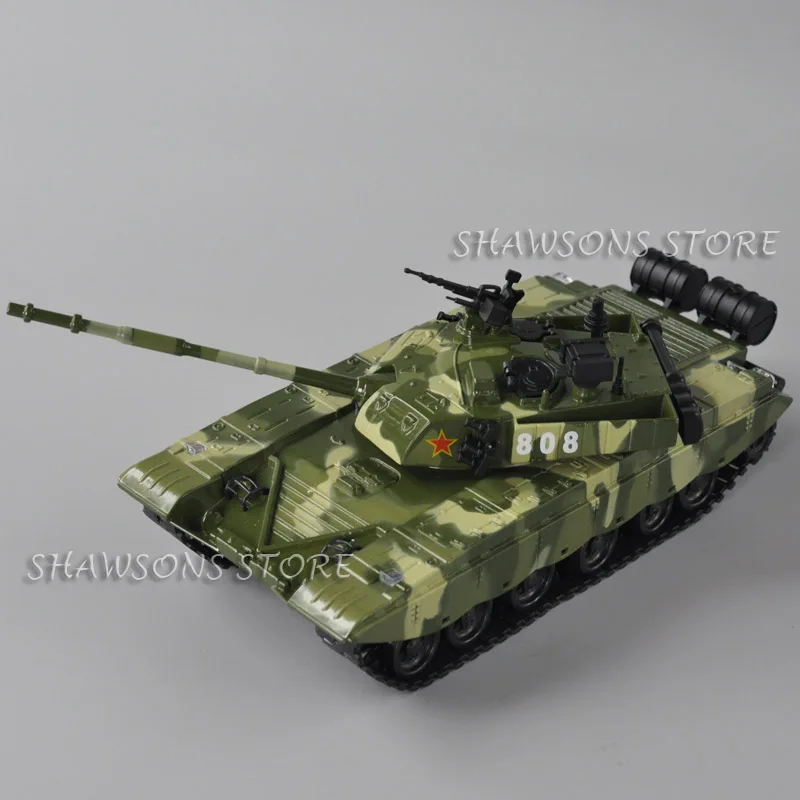 Giocattolo modello militare pressofuso in scala 1:42 T-99 T99 Replica in miniatura del carro armato di battaglia principale della cina con suono e luce