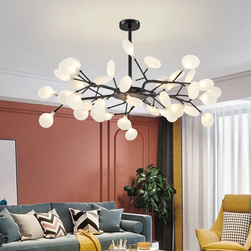 الشمال غرفة المعيشة الثريات بسيطة الحديثة جو المنزل الطعام مصباح غرفة النوم جديد اليراع زينة للسقف تركيب المصابيح