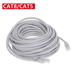 Kabel Ethernet Cat8 przewód Lan RJ45 sieć Cat 5 Router Internet Patch przewód do komputera 1m/3m /10m/15m/20m/25m/30m przewód Lan