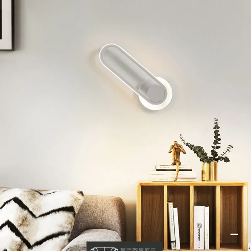 

Modern Bedroom Bedside LED Wall Light for Living Room Bedroom Bedside Lamp Rotatable 330 Degree Hallway Light Aisle Light. lamp