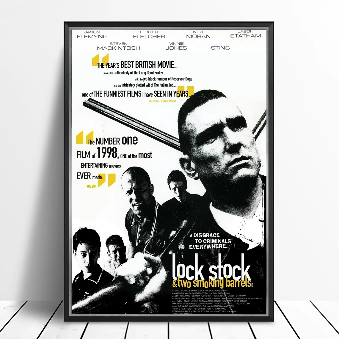 Lock stock and two smoking barrels Movie Poster Home Decoration Wall Painting (No Frame)