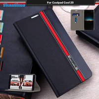 Luxury PU Leather Case For Coolpad Cool 20 Flip Case For Coolpad Cool 20 Phone Case Soft TPU Silicone Back Cover