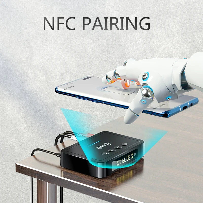 Trasmettitore ricevitore adattatore Wireless Display digitale con telecomando TF u-disk Play Stereo con microfono ottico da 3.5mm Connect per PC TV