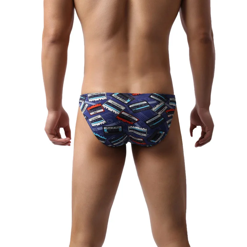 Áo Quần Lót Quần Sịp Ngụy Trang Xanh Dương Sexy Nam Ngắn Gọn Trượt Cueca Masculina Quần Lót Nam Calcinha Đồng Tính Thấp Eo Quần Lót